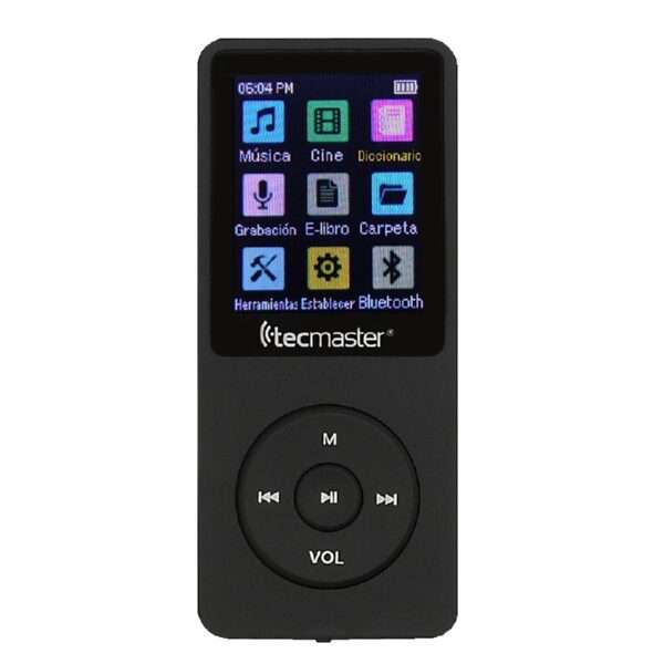 Reproductor Mp3 Bluetooth 16gb Tecmaster