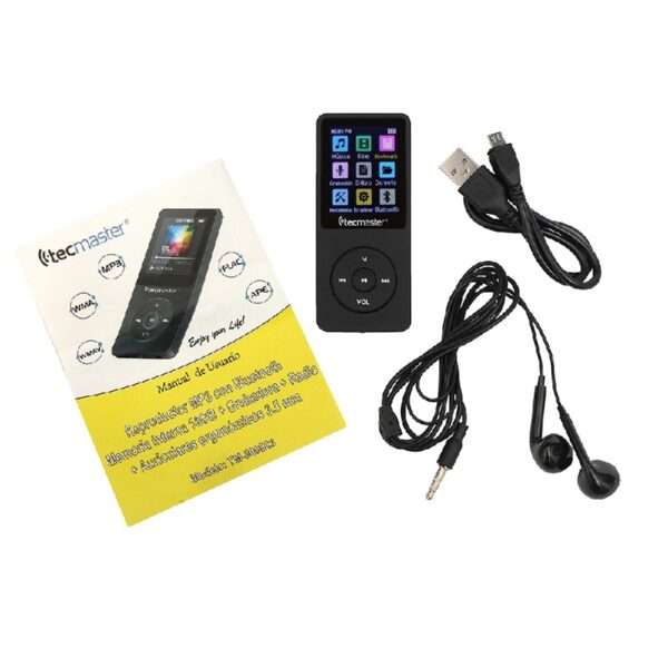 Reproductor Mp3 Bluetooth 16gb Tecmaster